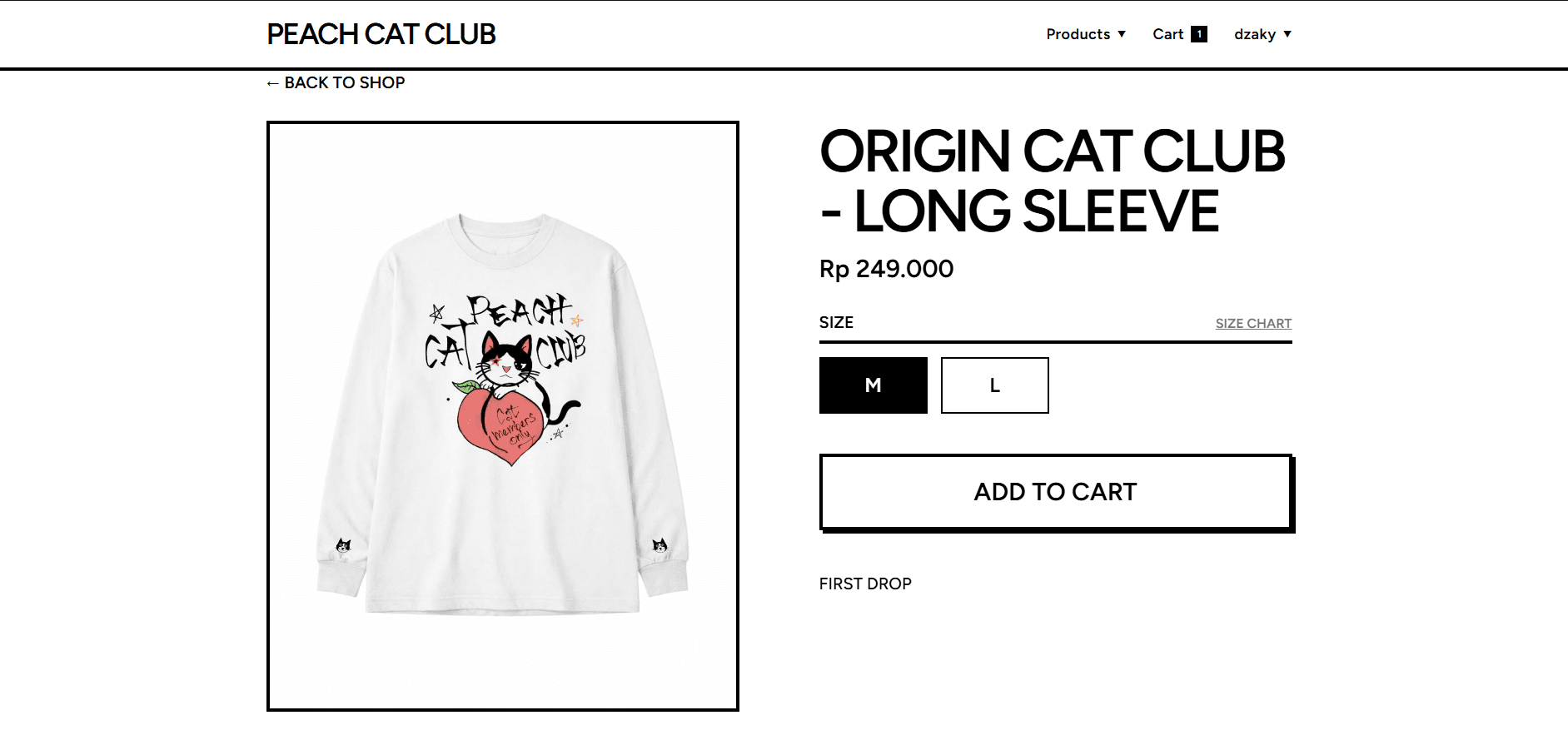 Peach Cat Club Shop - View 2