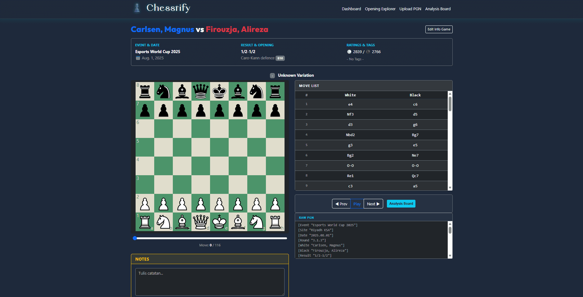 Chesstify - View 3